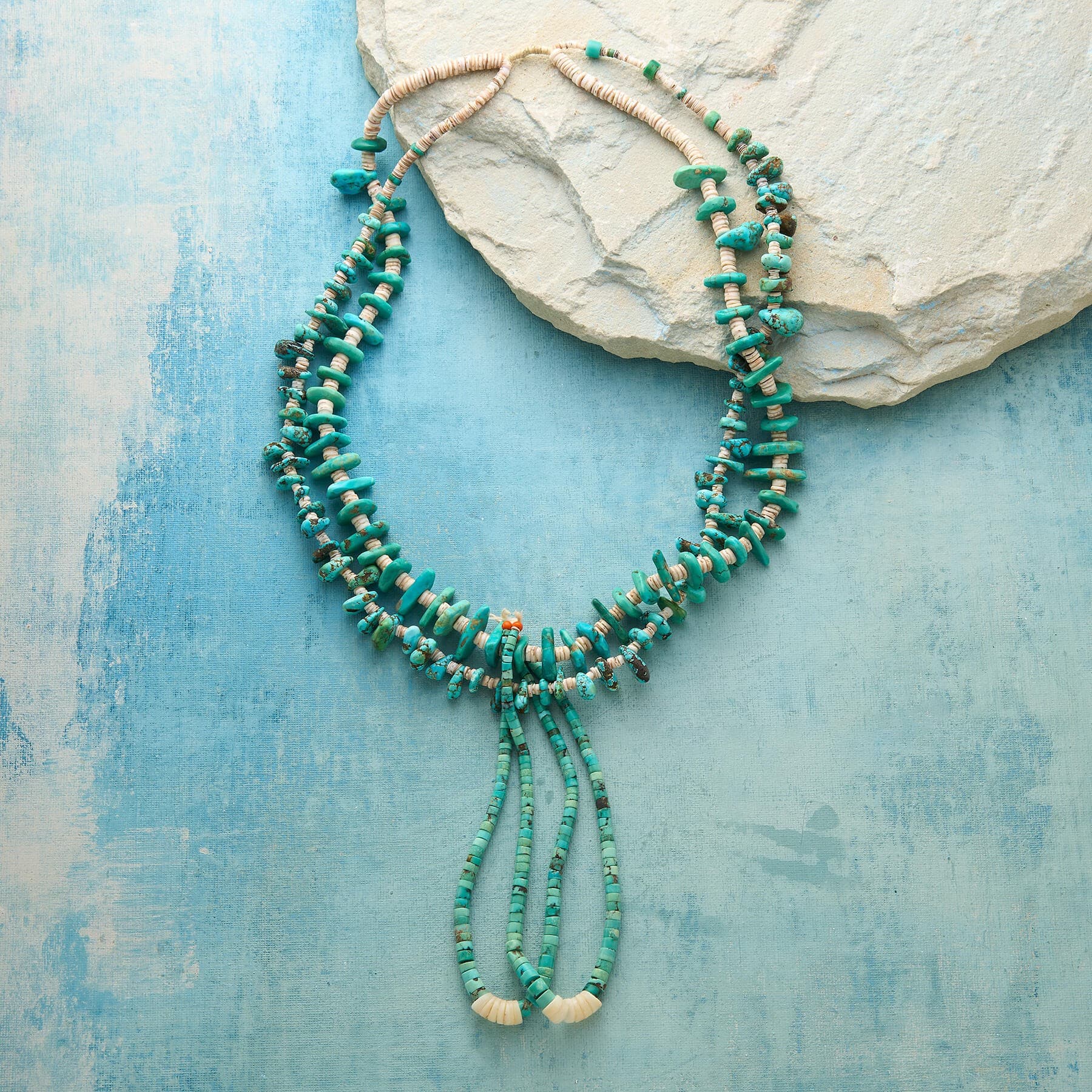 TURQ BEADS NECKLACE