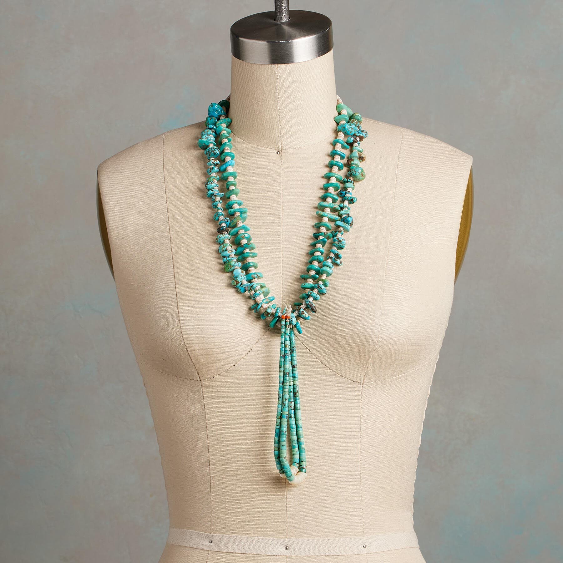 TURQ BEADS NECKLACE