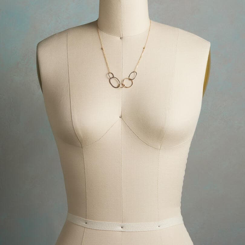GOLD AND SILVER LINK NECKLACE