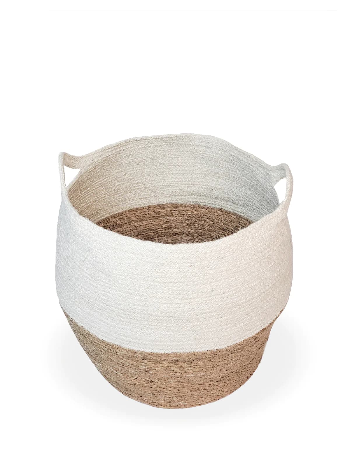 JUTE WOVEN JAR SHAPE PLANT BASKET SET OF 2