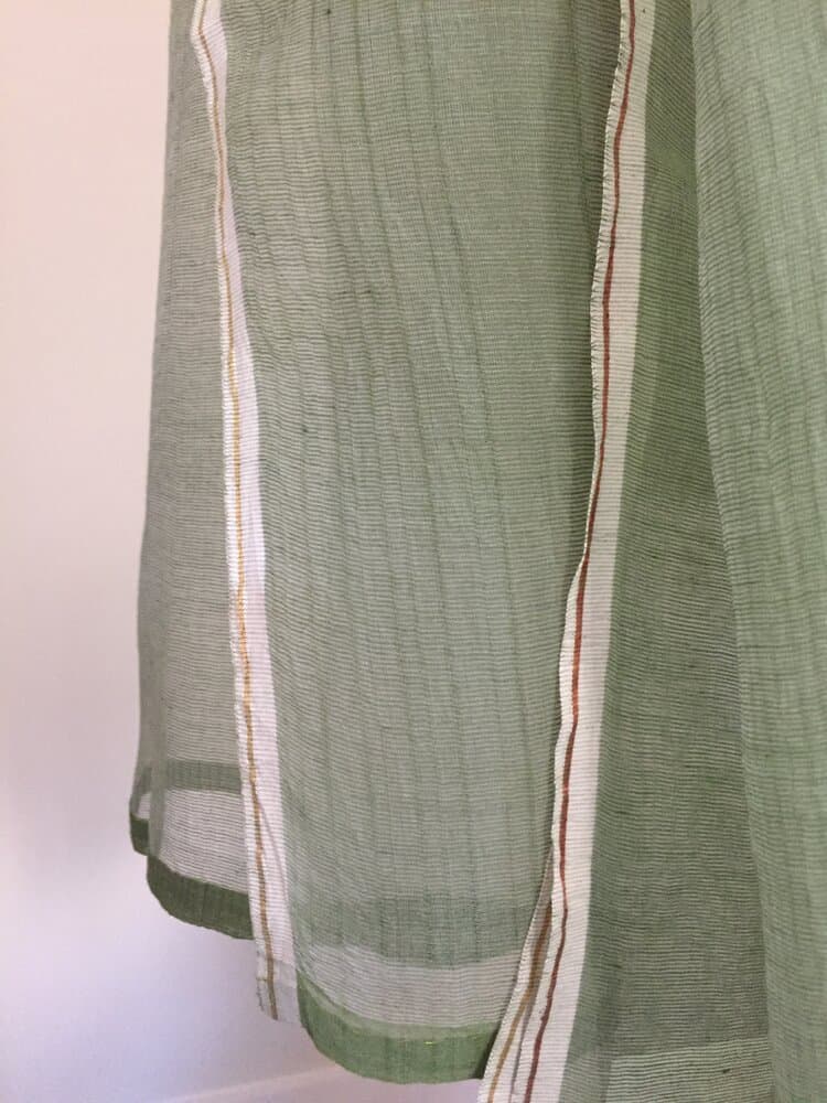 JADE GREEN CHANDERI SILK COTTON MIX SCARF