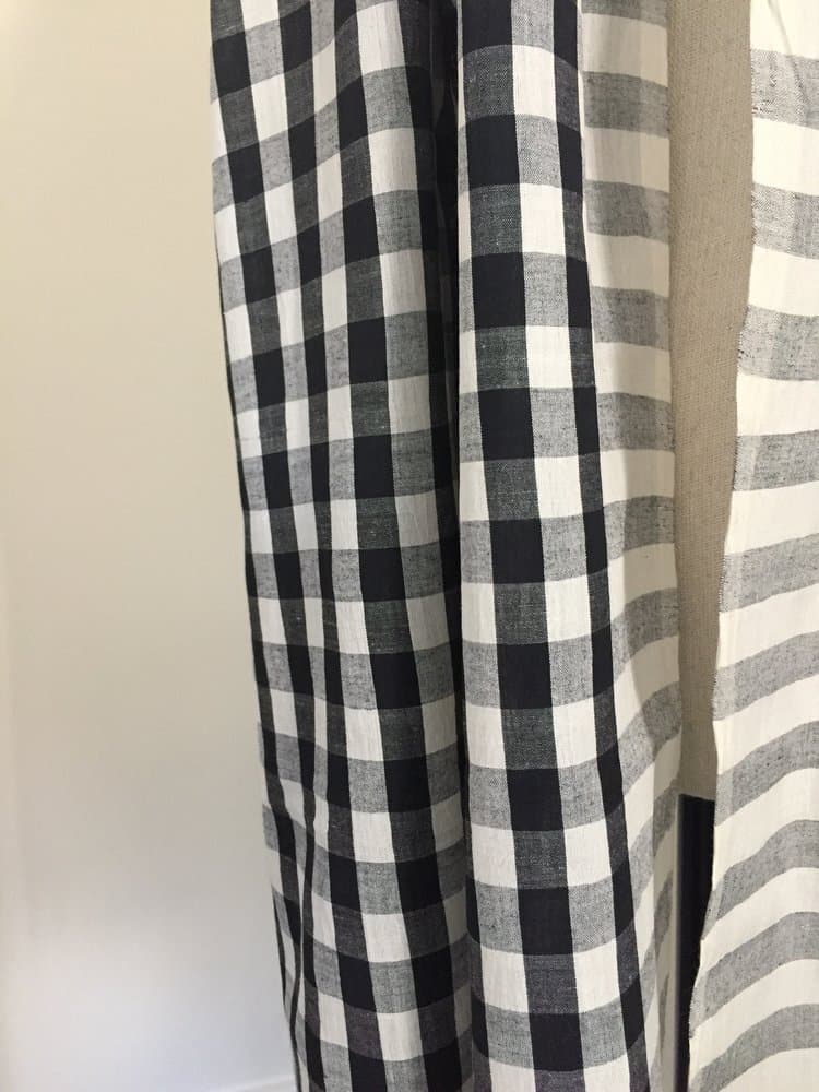 BLACK CHECK MULMUL COTTON SCARF