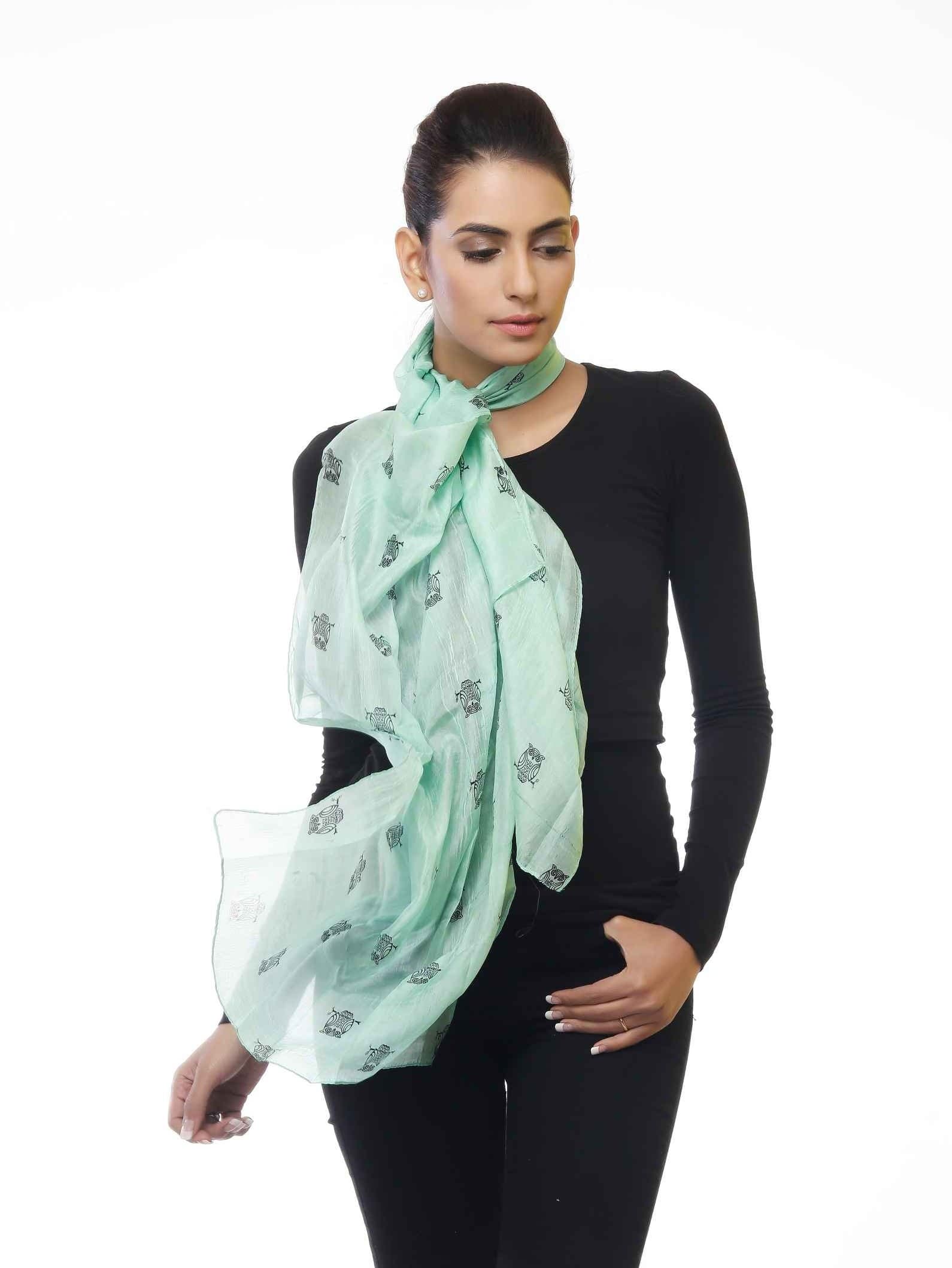 ANIMAL PRINT SILK SCARF