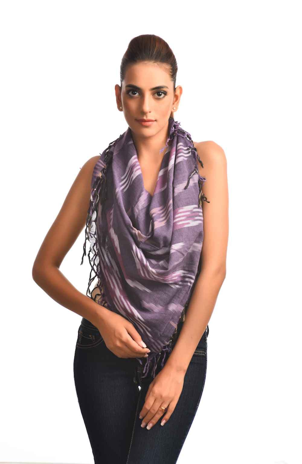 IKAT PRINT SQUARE SCARF