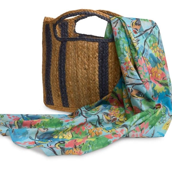 FLOCK PRINTED COTTON SCARF