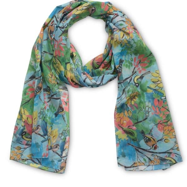 FLOCK PRINTED COTTON SCARF