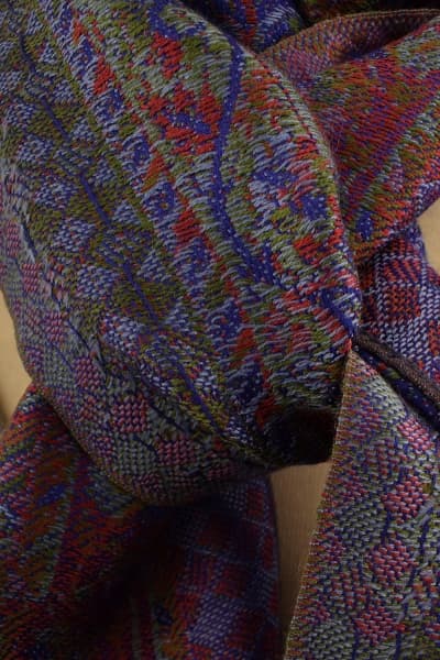 FOHAR BLUE COLOURED CASHMERE SCARF