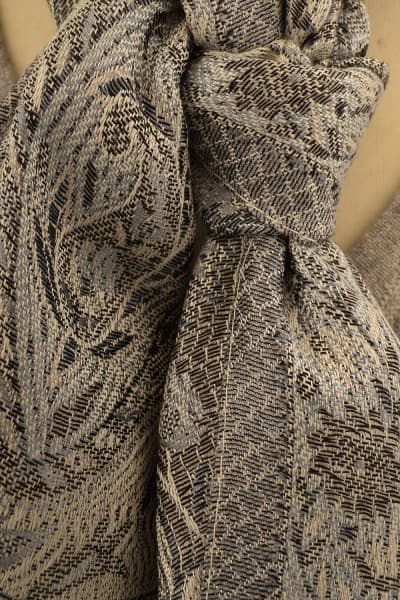 FOHAR GRAY COLOURED CASHMERE SCARF