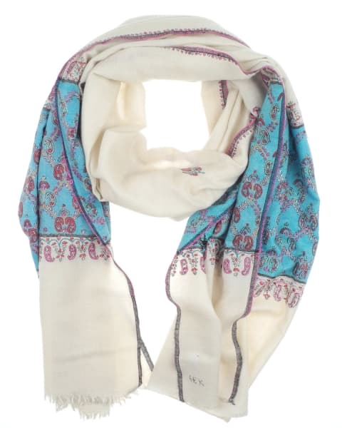 HARDU POWDER COLOURED CASHMERE SCARF