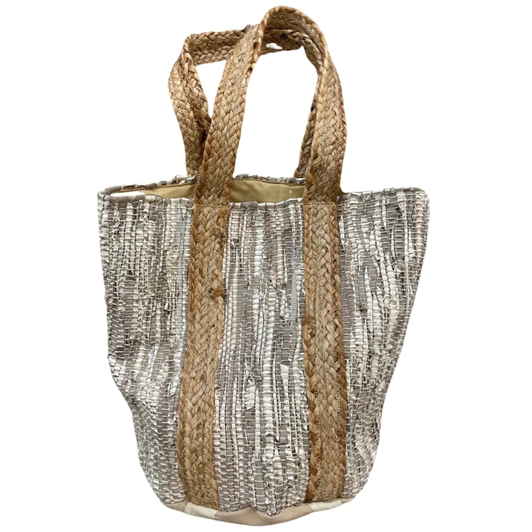 JUTE OVERSIZED BUCKET BAG