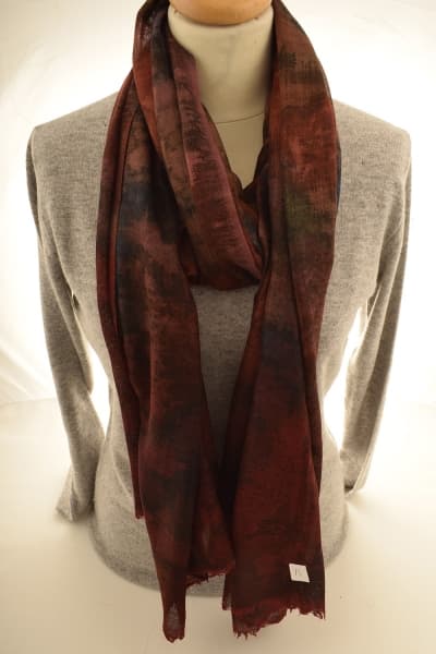 IMOH AMBER COLOURED CASHMERE SCARF