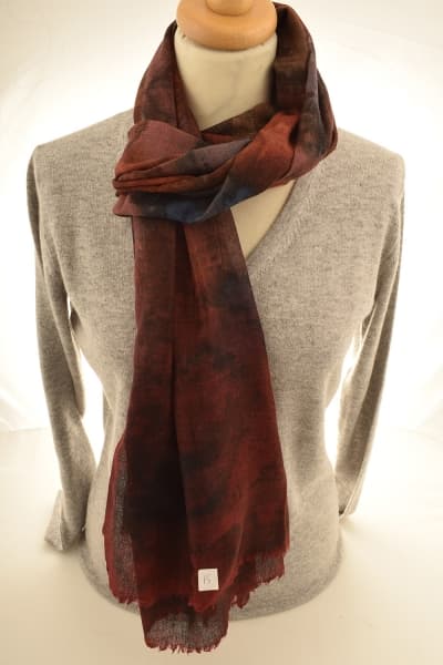 IMOH AMBER COLOURED CASHMERE SCARF