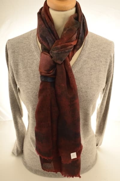 IMOH AMBER COLOURED CASHMERE SCARF