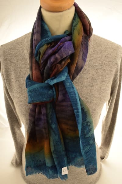 IMOH MIDNIGHT COLOURED CASHMERE SCARF