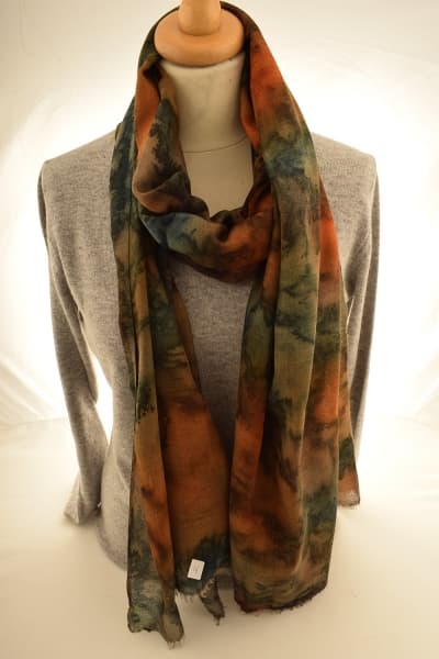 IMOH YAM COLOURED CASHMERE SCARF