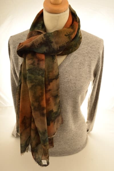 IMOH YAM COLOURED CASHMERE SCARF