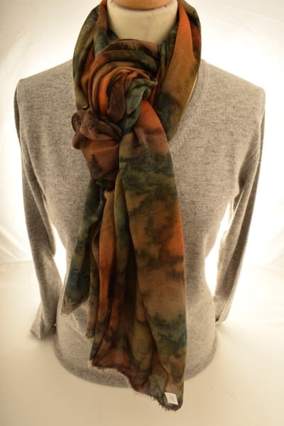 IMOH YAM COLOURED CASHMERE SCARF