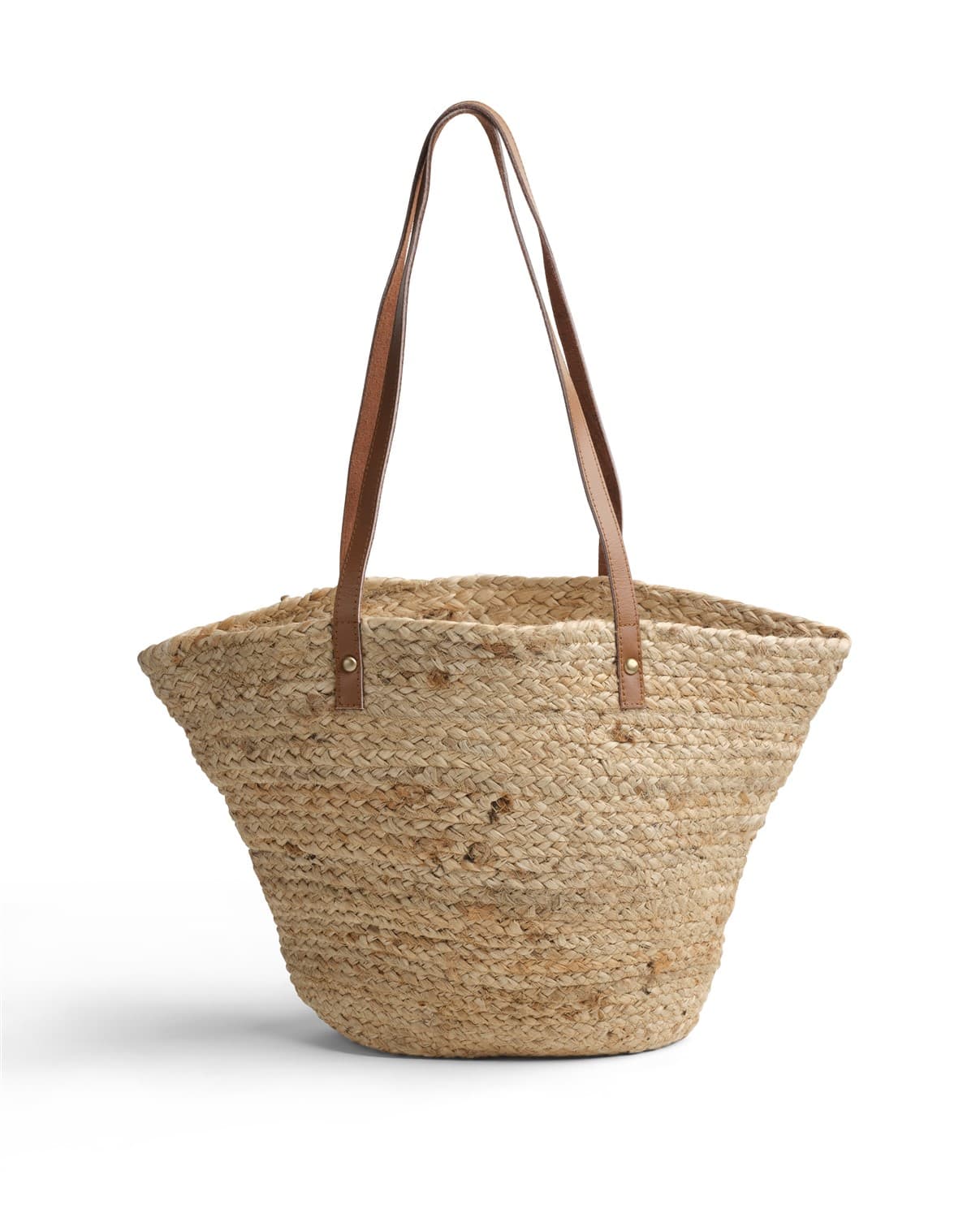 DRAWSTRING WOVEN BASKET BAG