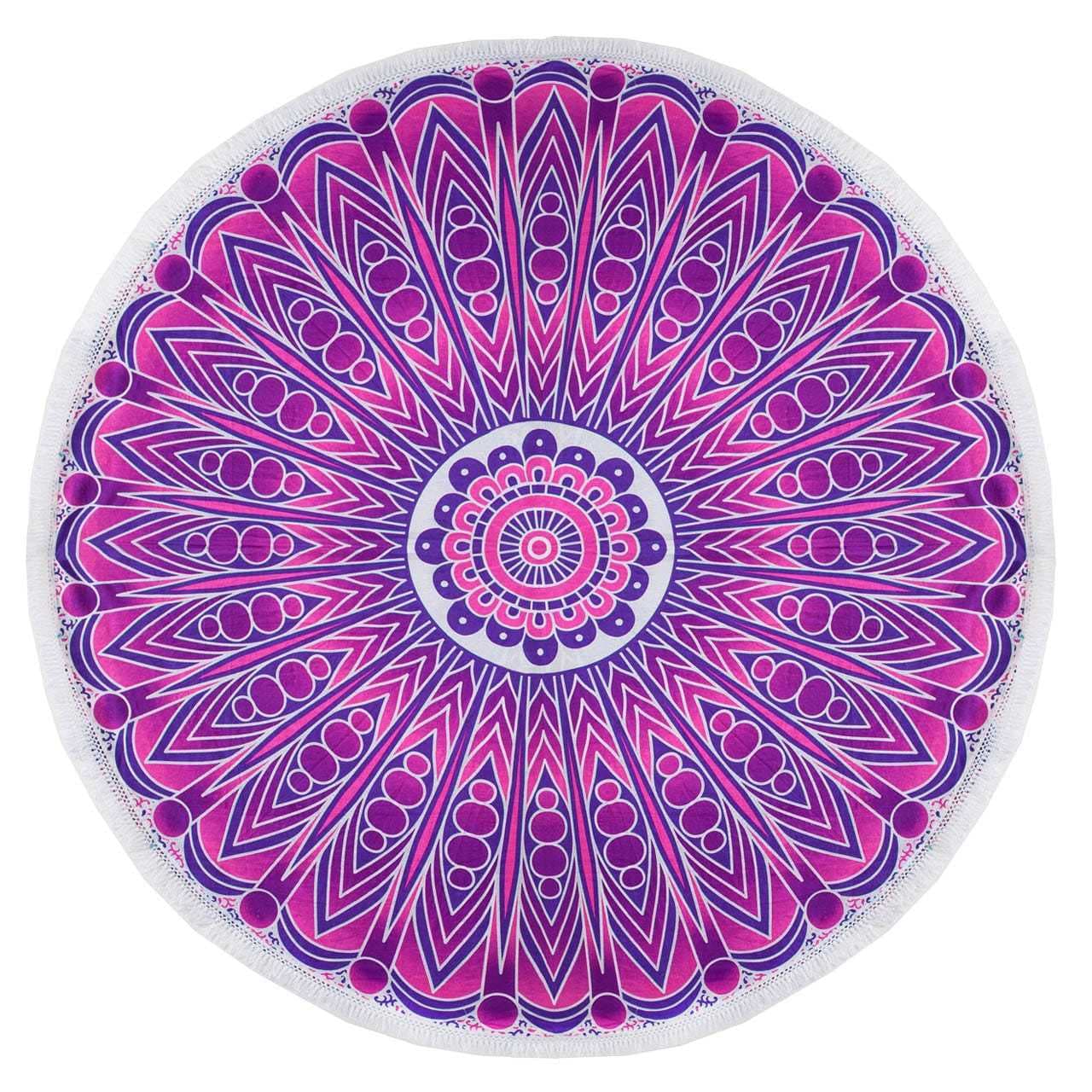 ORCHID ROUND BEACH BLANKET