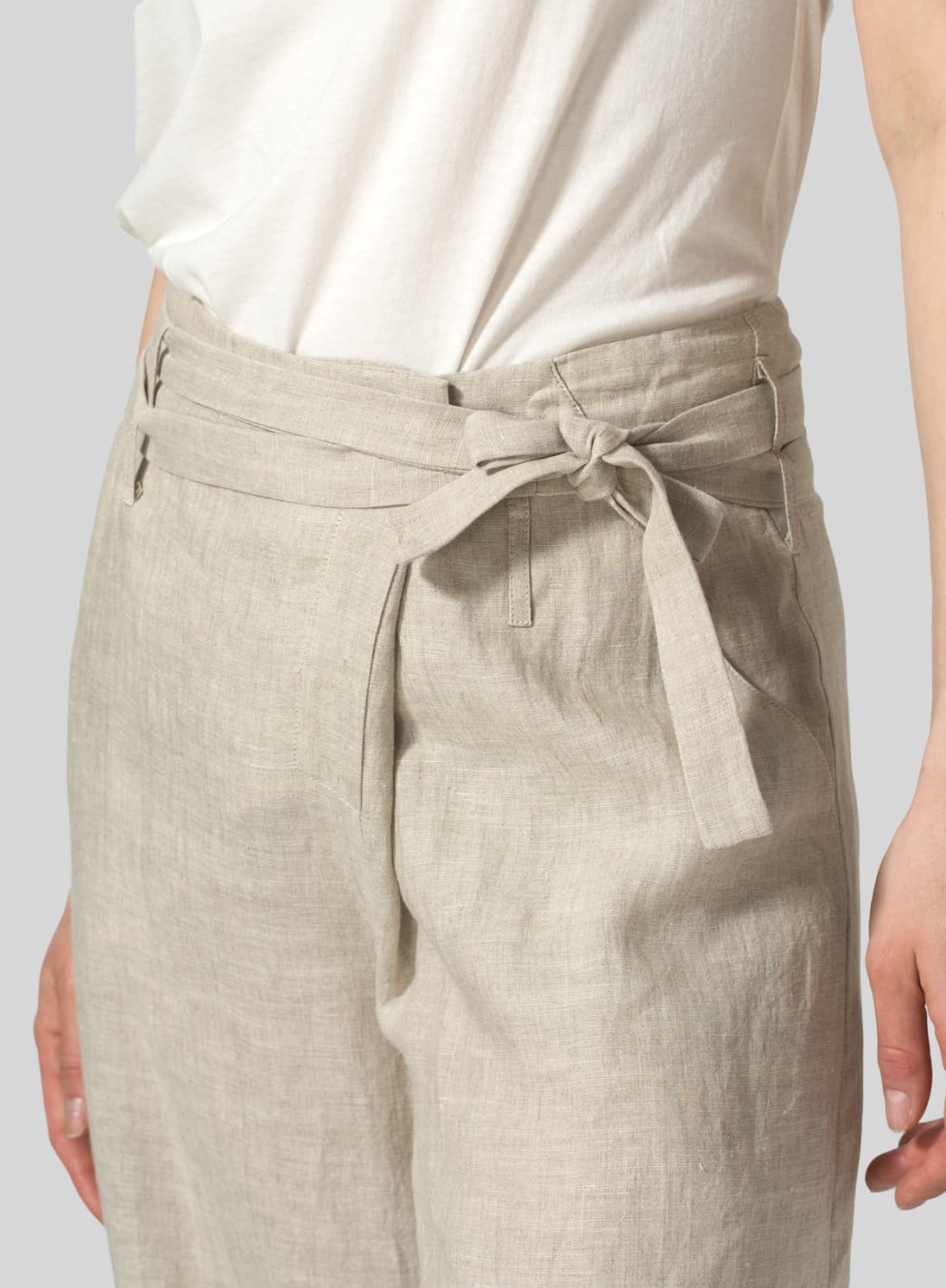 OAT LINEN WIDE LEG EXTRA LONG PANTS