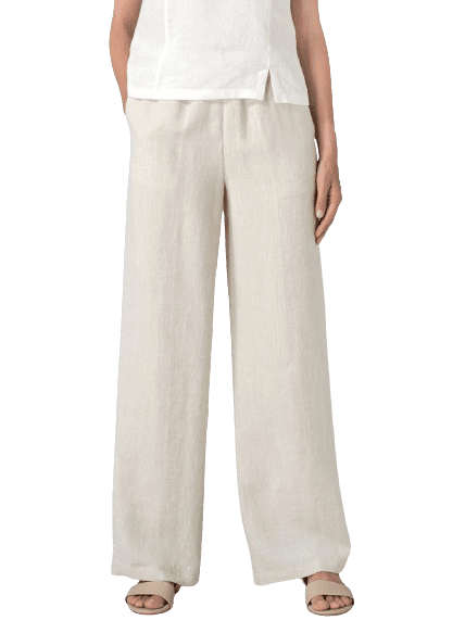 SAND LINEN CASUAL EXTRA LONG PANTS