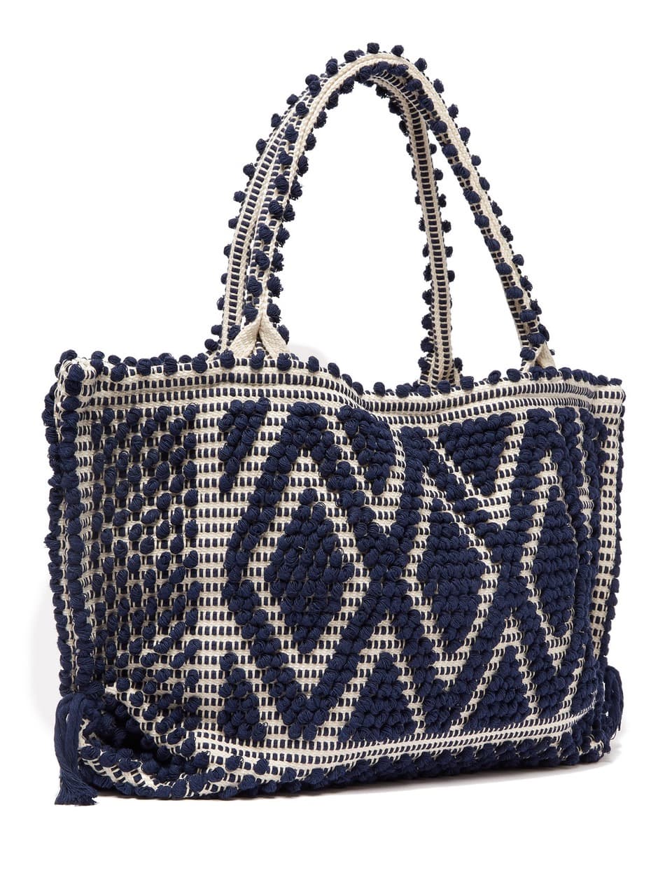 DIAMOND SHAPE  DESIGN HANDLOOM TOTE BAG