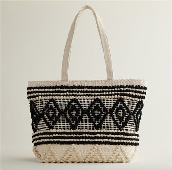 BOHO DIAMOND LOOP TOTE BAG