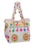 SOMER COTTON TOTE BAG WITH EMBROIDERY