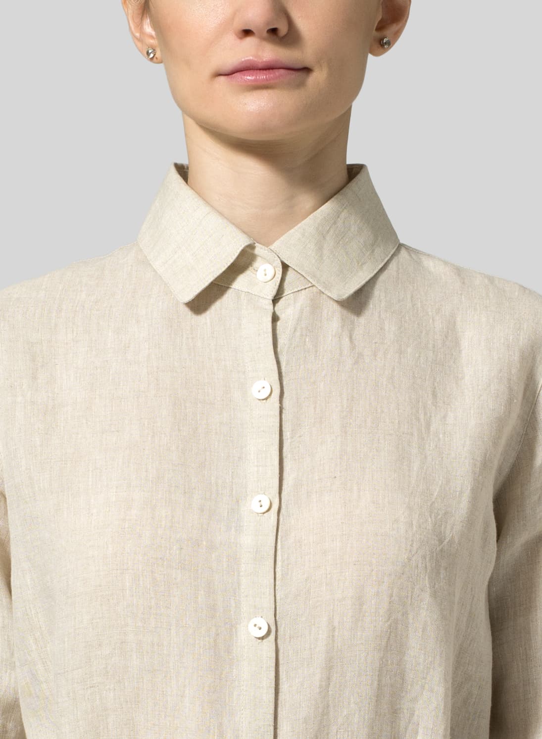 OAT LINEN SHIRT DRESS