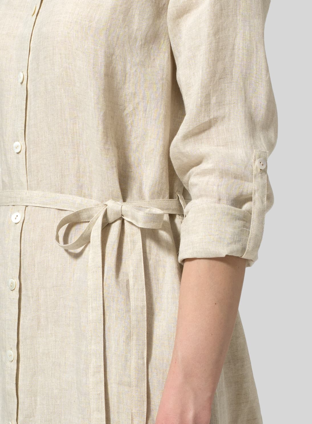 OAT LINEN SHIRT DRESS