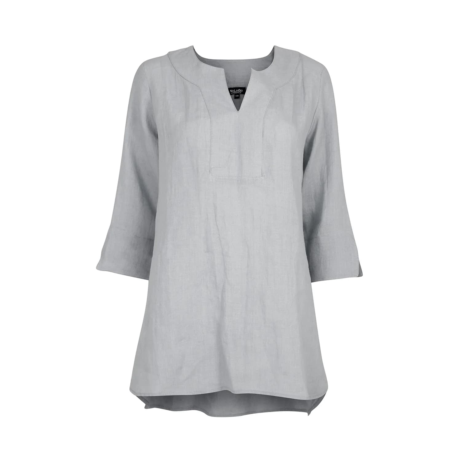 Plain Dyed Linen Top Portland