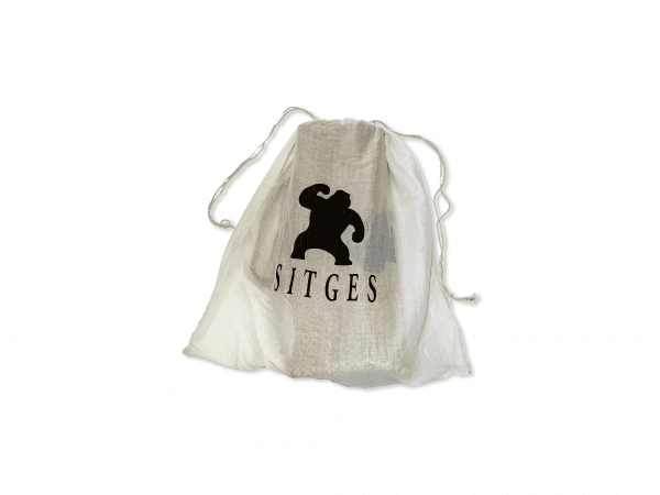 RED PRINT JUTE BAG