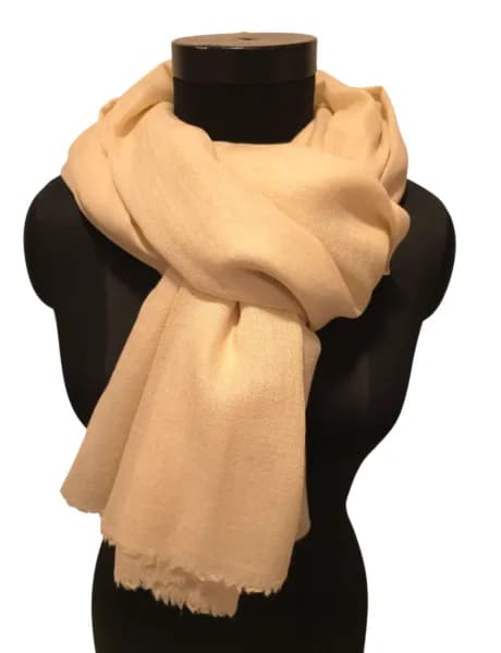 Large beige pashmina shawl
