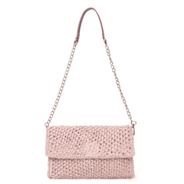 Scarlet Raffia Carry: The Ultimate 2-in-1 Wallet and Clutch Solid