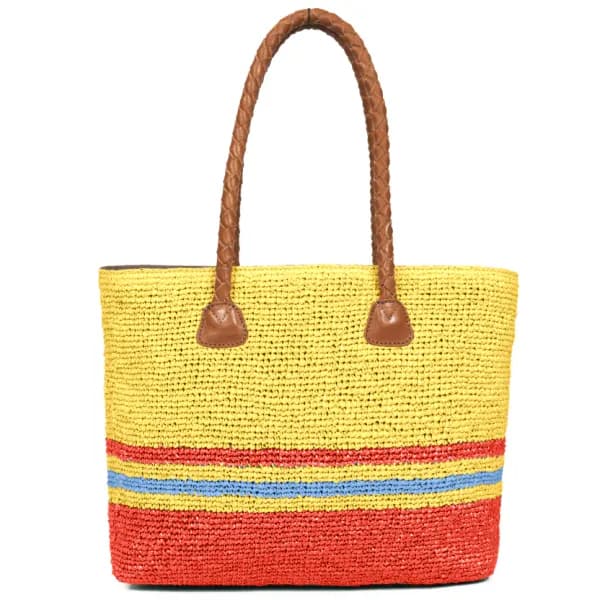 Raffia Chic Crochet Tote