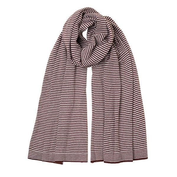 Cashmere Fine Stripe Scarf 