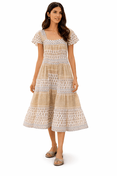 Cotton Midi Dress