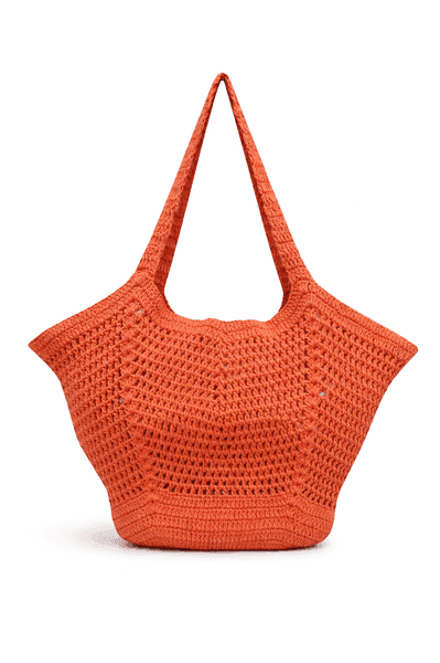 Sunset Weave Crochet Tote