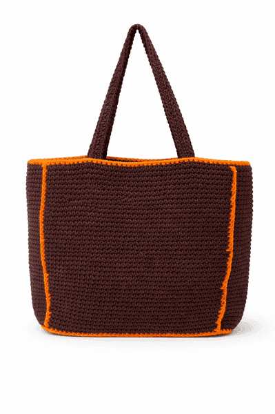 Ember Edge Crochet Tote