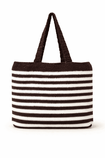 Cocoa Stripe Classic Tote