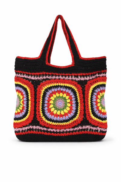 Boho Mandala Crochet Tote