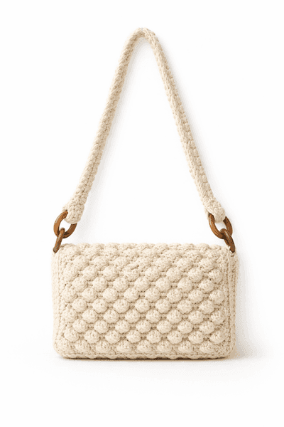 Ivory Pearl Bobble Shoulder Bag