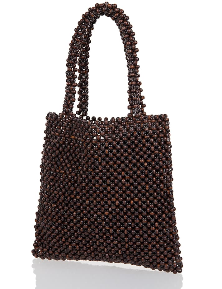 WOODEN BAG IN SHOPPER