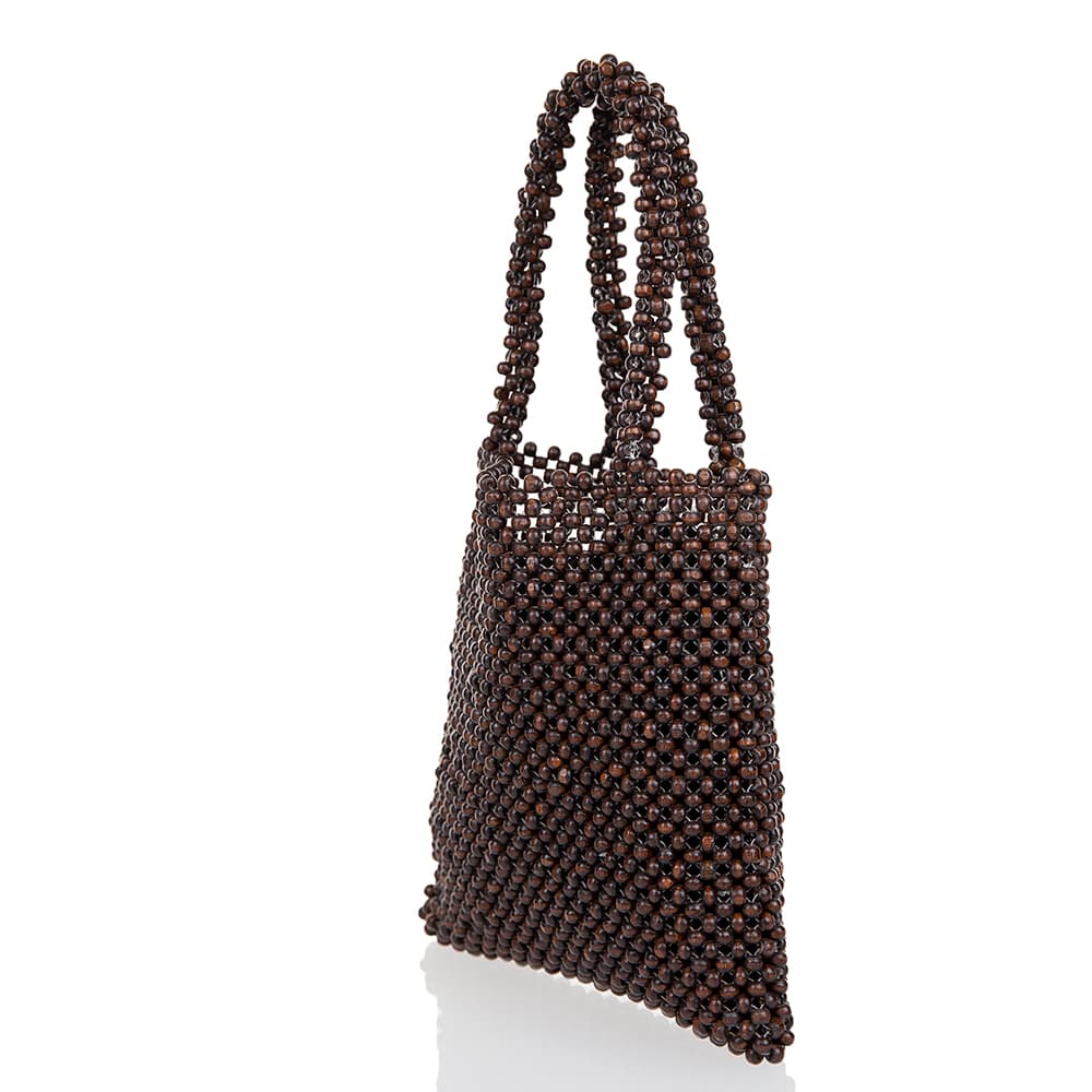 WOODEN BAG IN SHOPPER