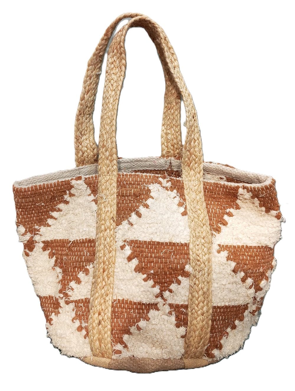 Tawny Triangle Cotton Beach Bag