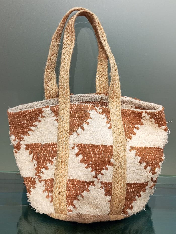 Tawny Triangle Cotton Beach Bag