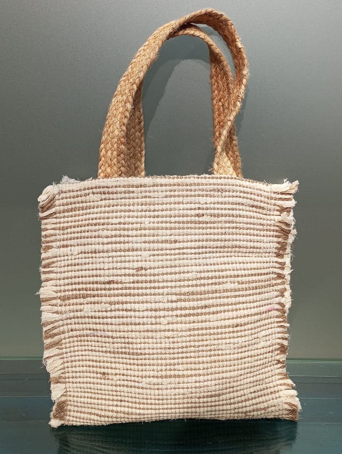 Sider Fringes Cotton Beach Bag