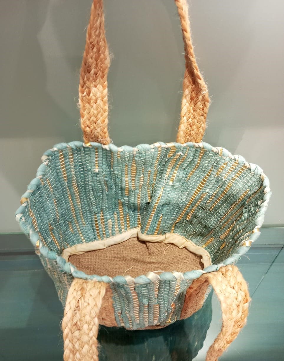 Kai Gold Leather Beach Bag