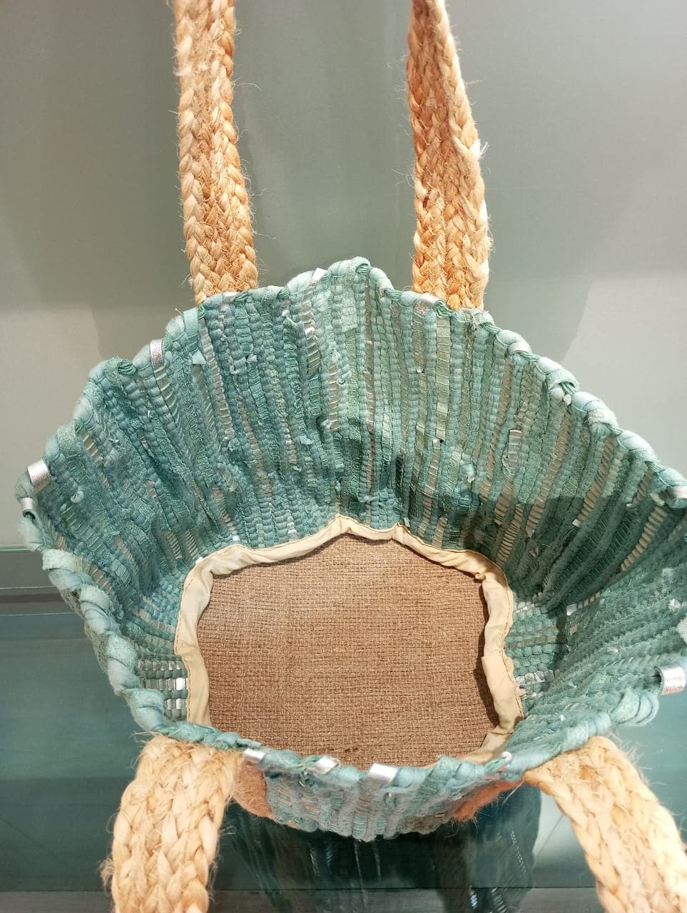 Kai Silver Leather Beach Bag