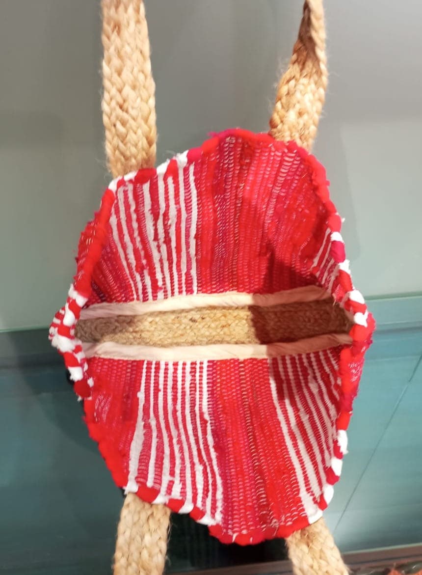 Red Chindi Beach Bag